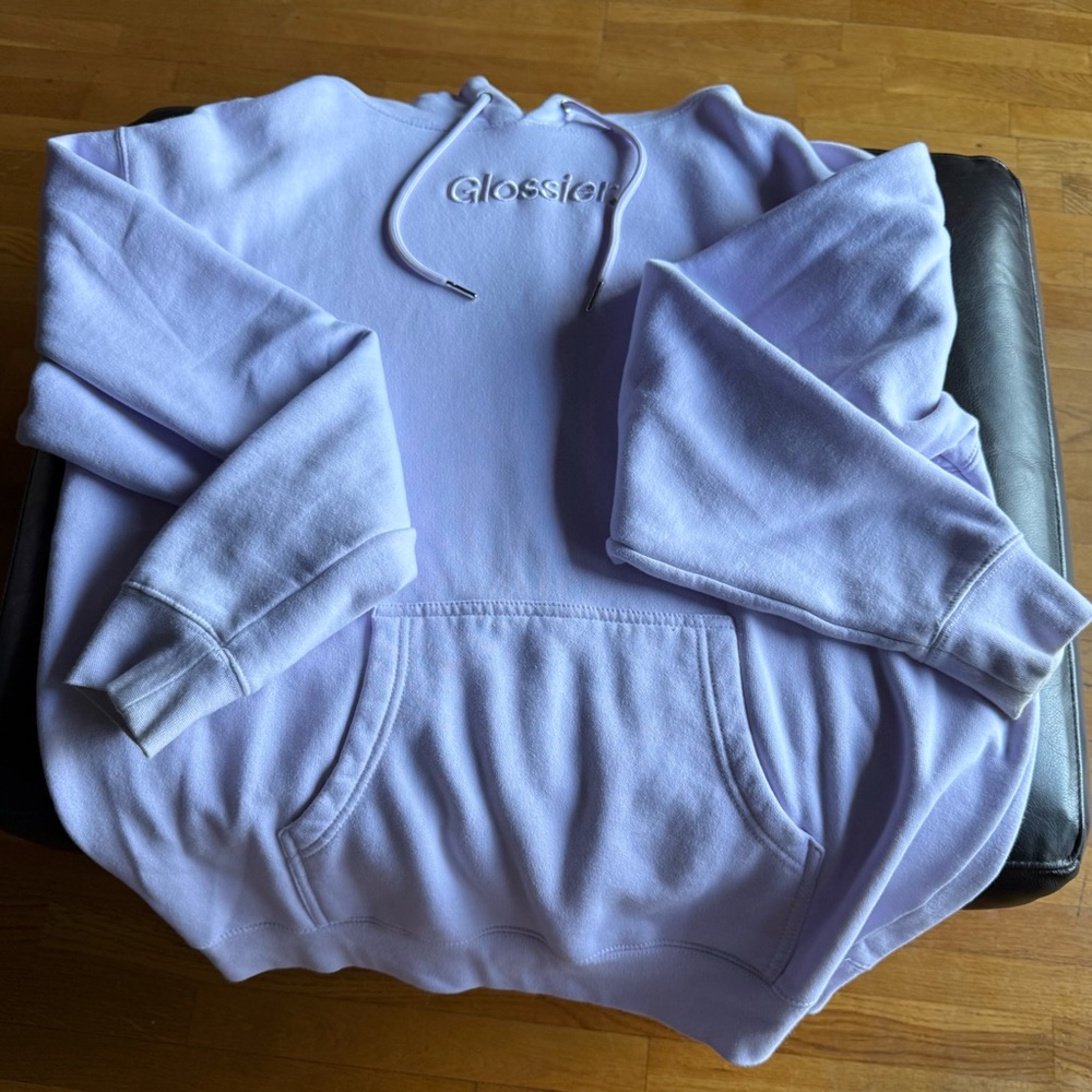 Glossier Light Purple Sweatshirt